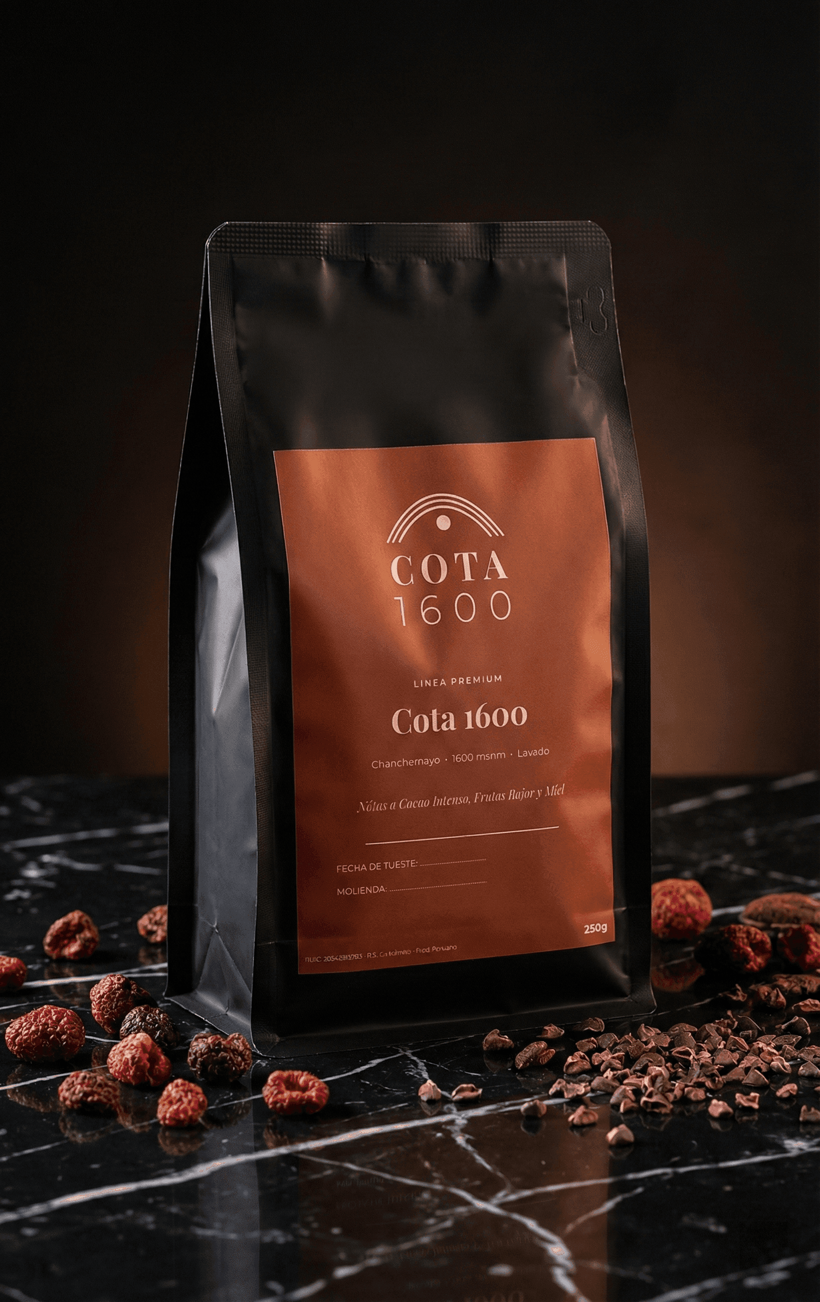 Bolsa de café Cota 1600 Premium 250g — café de altura cultivado a 1600 msnm
